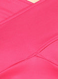 Pink Bandage Bardot Crop Top6
