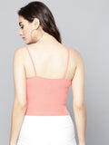 Nude Front Knot Strappy Crop Top4