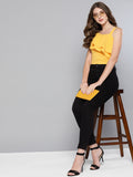 Yellow One Shoulder Frilled Top5