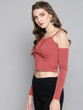 Rosewood Front Twist Full Sleeve Top4