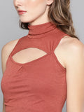 Rosewood High Neck Keyhole Top4