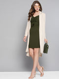 Olive Rouched Bust Dress5