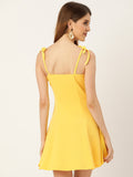 Yellow Bustier Dress
