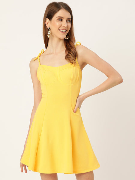 Yellow Bustier Dress