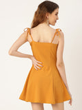 Mustard Bustier Dress