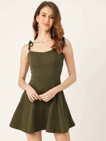 Olive Bustier Dress