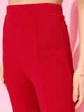 Red Trouser Top Co-Ordinate