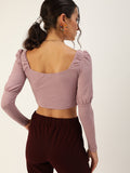 Lilac Puff Full Sleeve Top