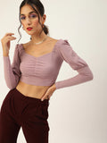 Lilac Puff Full Sleeve Top